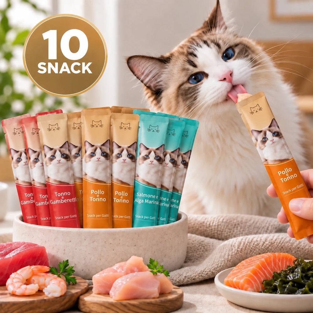 10x Snack Idratanti per Gatti