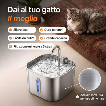 Fontanella VitaGatti In Acciaio Inox Di Grado Medicale